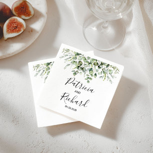 Guardanapo De Papel Casamento Aquarela Verde