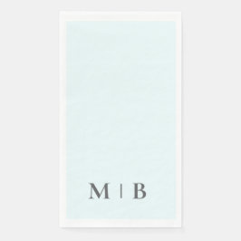 Guardanapo De Papel Casamento Azul Icy Contemporâneo