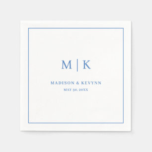 Guardanapo De Papel Casamento Azul Napkins