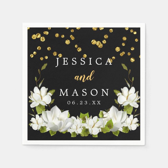 Guardanapo De Papel Casamento Básico Cocktail Napkins (Frente)