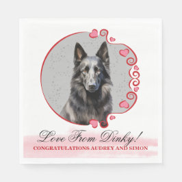 Guardanapo De Papel Casamento Belga De Cachorro De Cachorro Em Nápoles