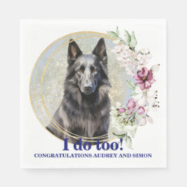 Guardanapo De Papel Casamento Belga De Cachorro De Cachorro Em Nápoles