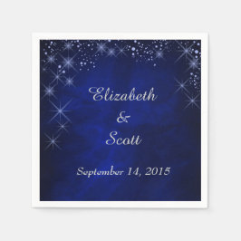 Guardanapo De Papel Casamento Blue Starry Night