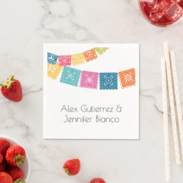 Guardanapo De Papel Casamento - Boda - Wedding Papel Picado Napkins