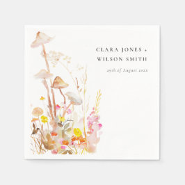 Guardanapo De Papel Casamento Botânico de Chic Wildflower Autumn