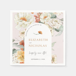 Guardanapo De Papel Casamento Botânico de Floral Boho