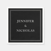 Casamento Branco E Preto Clássico Elegante