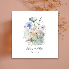 Guardanapo De Papel Casamento Branco Napkins com Watercolor Flores Sel