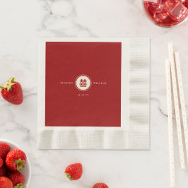 Guardanapo De Papel Casamento Chinês de Felicidade Dupla em Círculo Cl