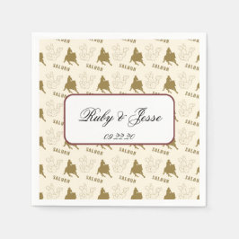 Guardanapo De Papel Casamento Clássico do Deserto Ocidental