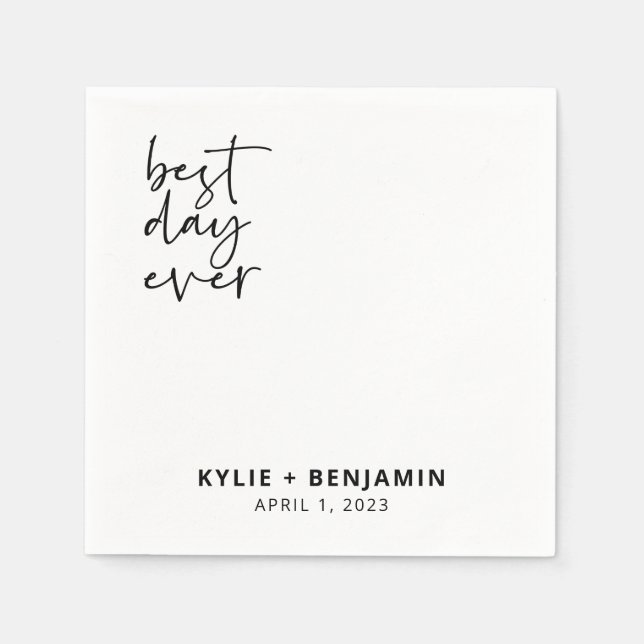 Guardanapo De Papel Casamento Cocktail Napkin (Frente)