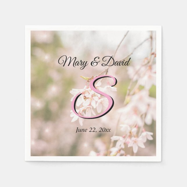 Guardanapo De Papel Casamento com Cherry Sparkles Bright (Frente)