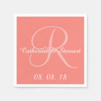 Casamento com Design Na moda de cor rosa-coral mon