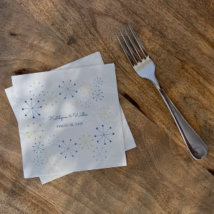 Guardanapo De Papel Casamento com Estilo de Vintagem Moderno do Século
