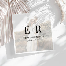 Casamento com Monograma de Foto Personalizado Mode