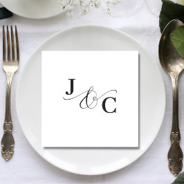 Guardanapo De Papel Casamento com Monograma e E-Comercial