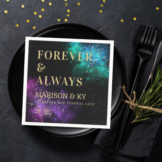 Guardanapo De Papel Casamento com Nébula Névoa Celestial Rosa-Rosa Neb (Criador carregado)