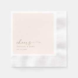 Guardanapo De Papel Casamento Cunhado de Blush Personalizado Napkins