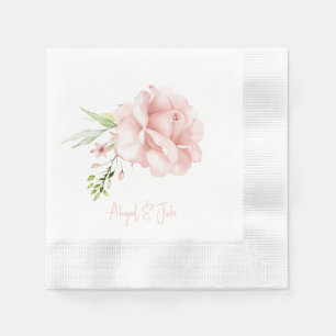 Guardanapo De Papel Casamento Cunhado Personalizado por Rosa de Blush