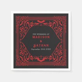 Guardanapo De Papel Casamento da Catedral de Vampiro Gótico