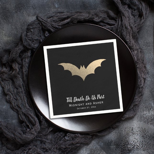 Guardanapo De Papel Casamento de Bats Halloween (Criador carregado)