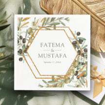 Casamento de Branch Dourado com Folhas de Oliveira