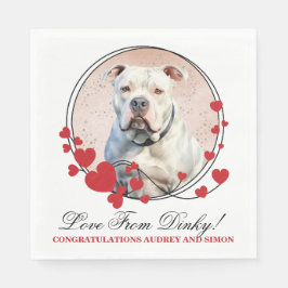 Guardanapo De Papel Casamento De Bulldog Americano Com Napkins Com Cãe