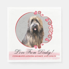 Guardanapo De Papel Casamento De Cachorro Briard Napkins Com Foto De C