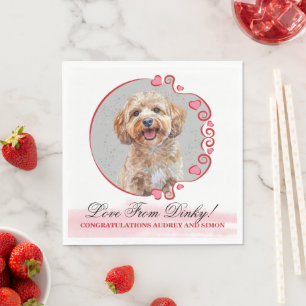 Guardanapo De Papel Casamento De Cachorro De Cockapoo Com Napkins Com