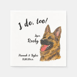 Guardanapo De Papel Casamento de Cachorro german shepherd Napkin