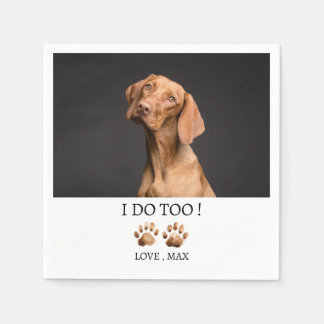 Guardanapo De Papel Casamento de Cachorro ou Animal de Estimação Perso