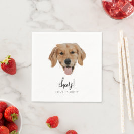 Guardanapo De Papel Casamento de Cachorro Personalizado Napkins Anima 