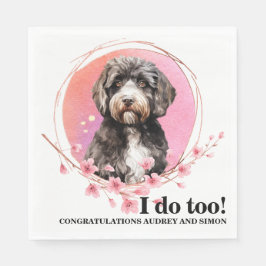 Guardanapo De Papel Casamento de Cachorro Portugês com Napkins com Fot