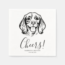 Casamento de Cachorros Napkins
