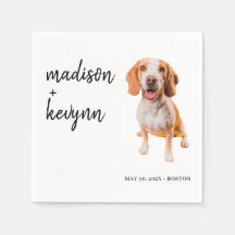 Casamento de Cachorros Napkins