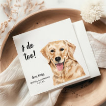 Casamento de Cachorros Napkins