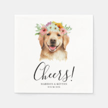 Casamento de Cachorros Napkins