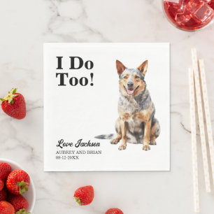 Guardanapo De Papel Casamento De Cães Australianos
