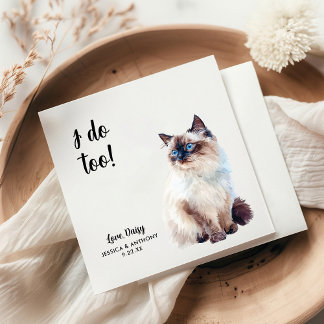 Guardanapo De Papel Casamento de Cat Cocktail Napkins