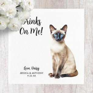 Guardanapo De Papel Casamento de Cat Cocktail Napkins