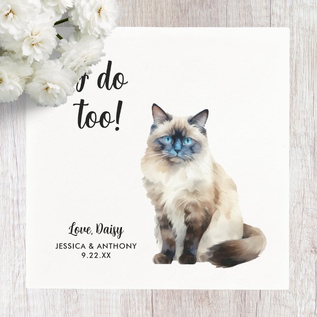 Guardanapo De Papel Casamento de Cat Cocktail Napkins (Criador carregado)
