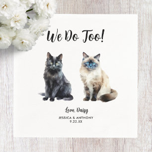 Guardanapo De Papel Casamento de Cat Cocktail Napkins