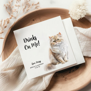 Guardanapo De Papel Casamento de Cat Personalizado