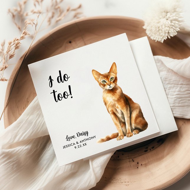 Guardanapo De Papel Casamento de Cat Personalizado (Criador carregado)