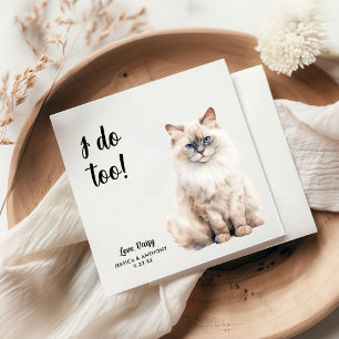 Guardanapo De Papel Casamento de Cat Personalizado