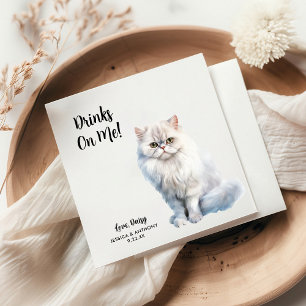 Guardanapo De Papel Casamento de Cat Personalizado