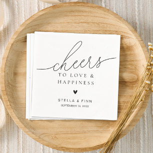 Guardanapo De Papel Casamento de Cheetos de Letra Elegante Moderna