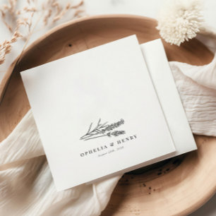 Guardanapo De Papel Casamento de Chic Boho Wildflower Elegante