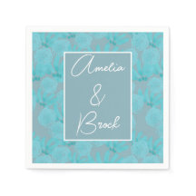 Casamento de Design Floral Azul-Teal com Cor de Ág