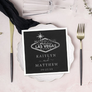 Guardanapo De Papel Casamento de Destino de Las Vegas